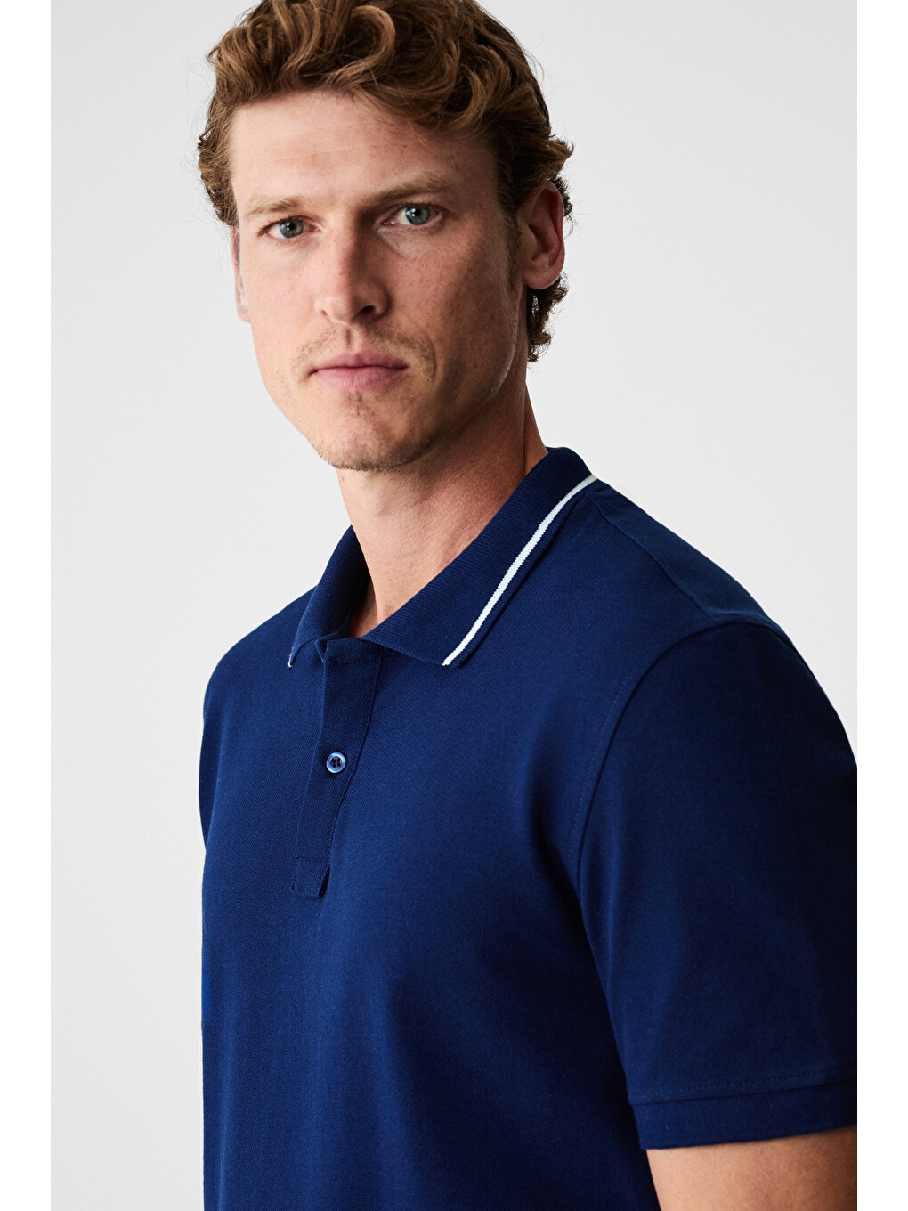Rhodes Erkek Lacivert Polo Yaka T-shirt-3