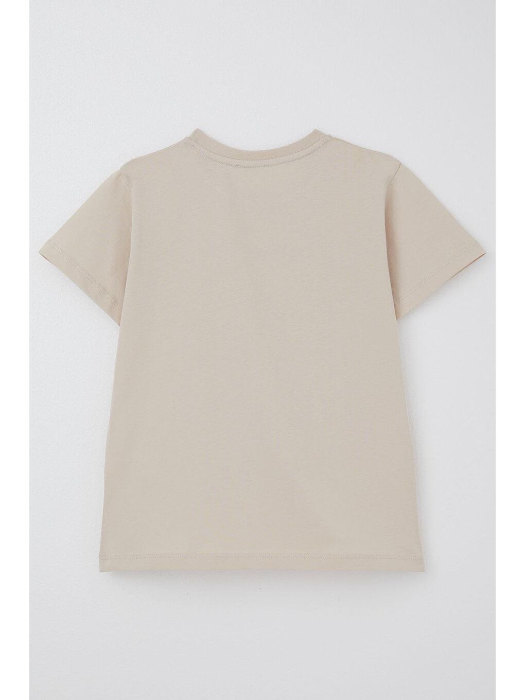 Erkek Çocuk Tişört Scooterla Tropik Hawaii Turu Bej (5-10 Yaş)-1