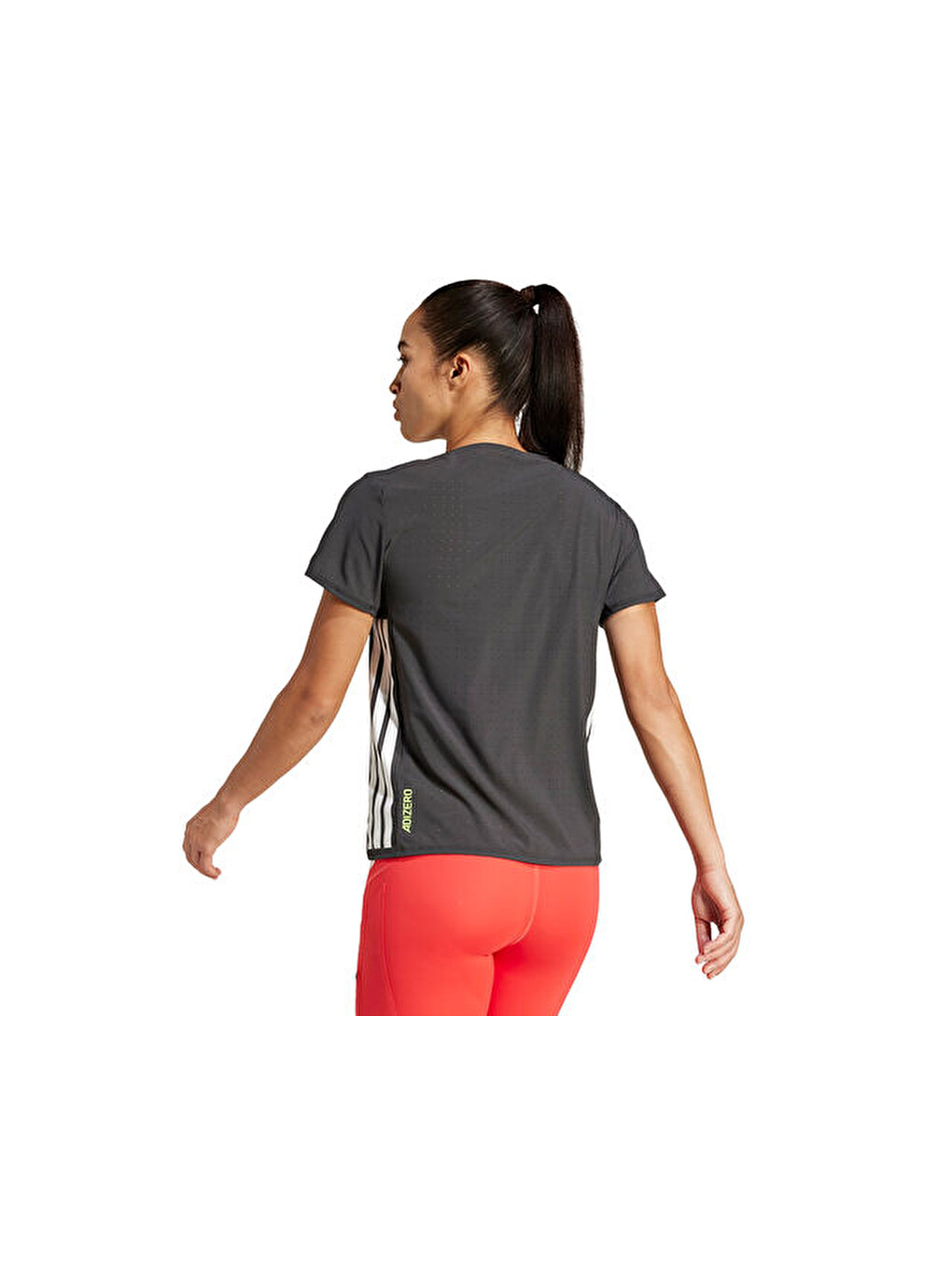 Adizero Tee W Kadın Koşu Tişörtü Jf3480 Siyah-1