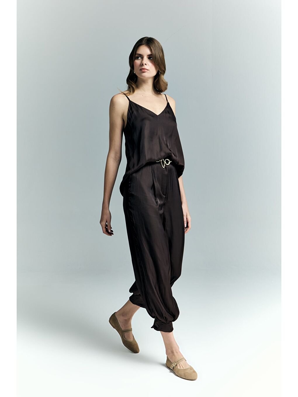 Kahverengi Tosca Pantolon - Kahve-1