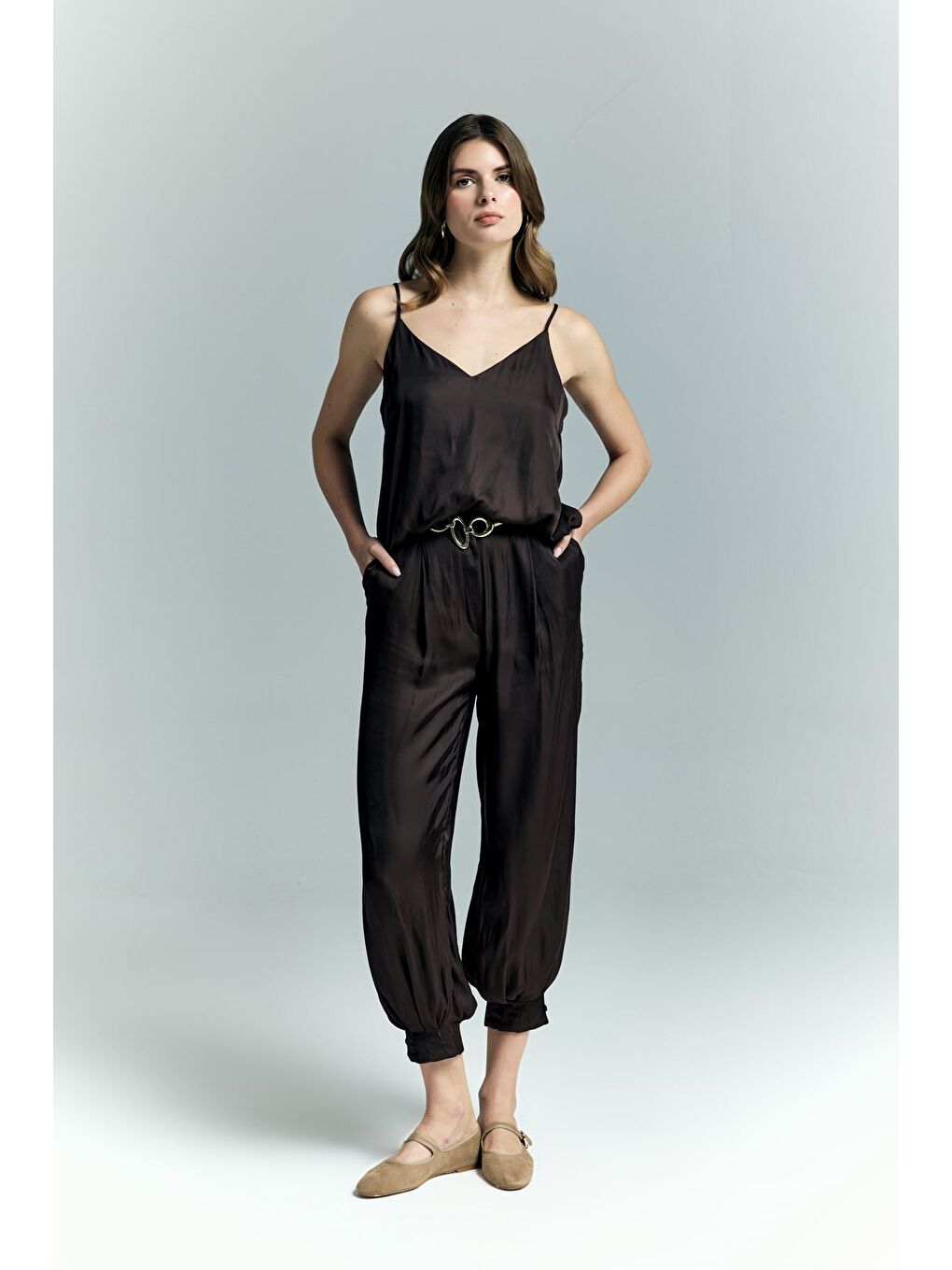 Kahverengi Tosca Pantolon - Kahve-2