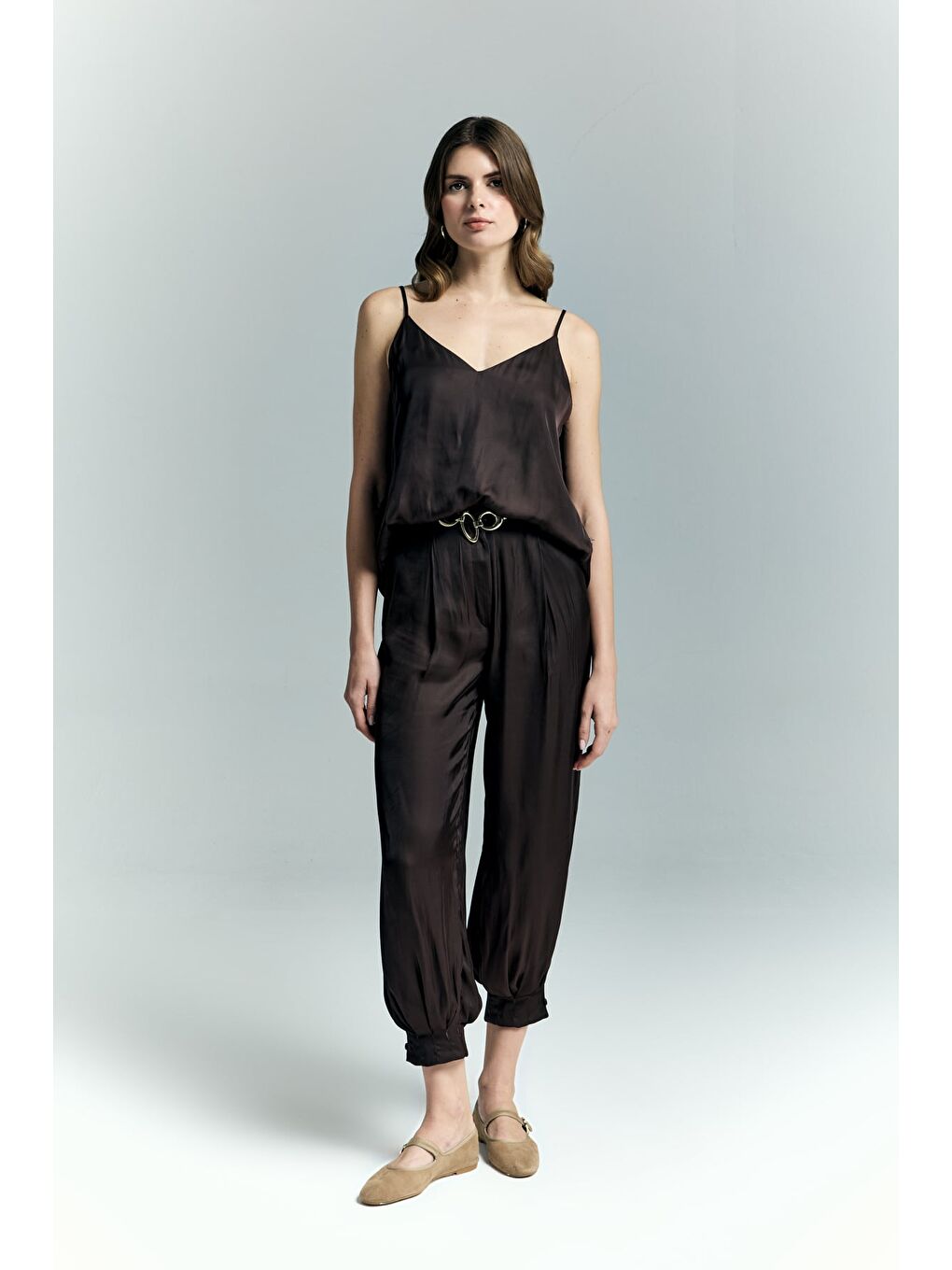 Kahverengi Tosca Pantolon - Kahve-3