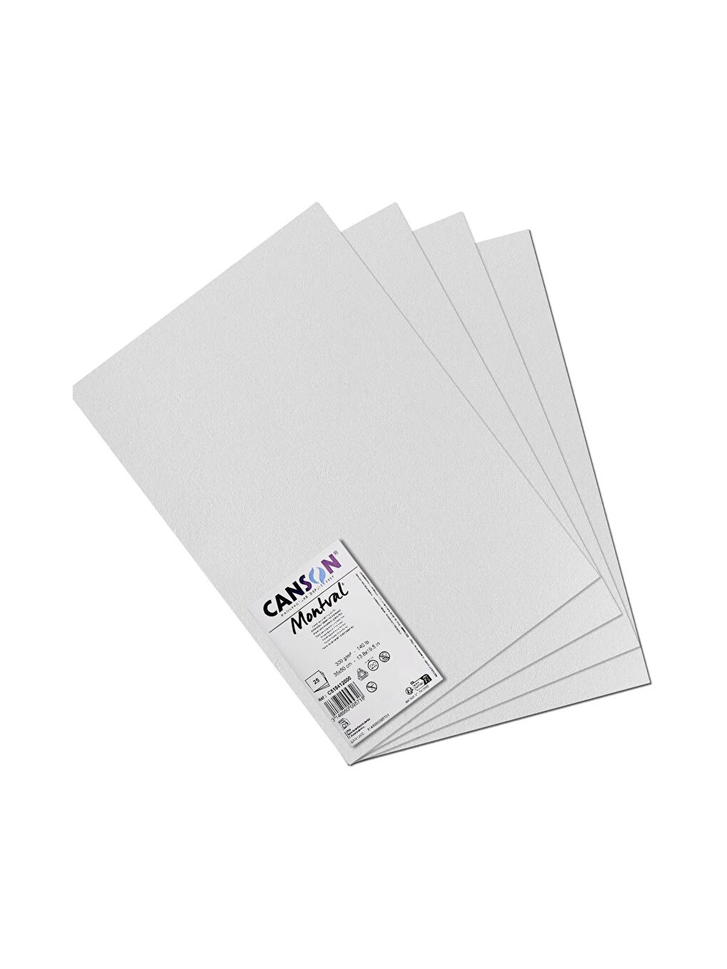 Montval 35x50 300 gr Dokulu Soğuk Pres Sulu Boya Kağıdı 25 Adet
