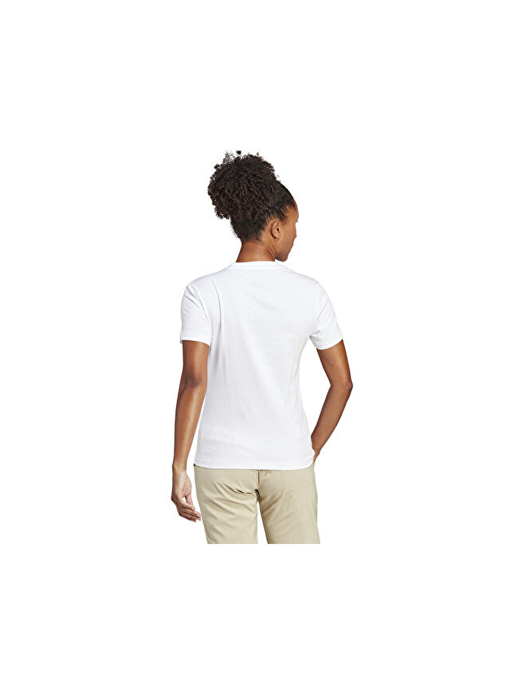 W Logo Tee Kadın Günlük Tişört Hz1391 Beyaz-2