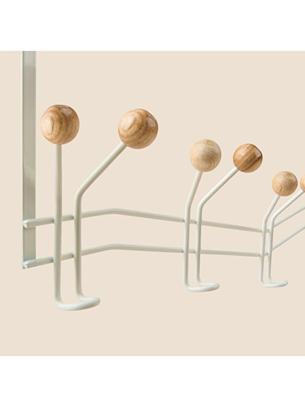 15'li Kapı Arkası Askı - Beyaz - 50x8x17 cm-1