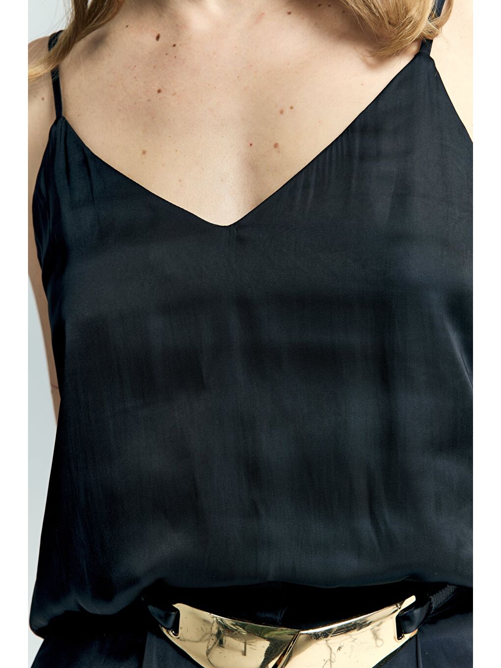 Tosca Askılı Bluz - Siyah-6