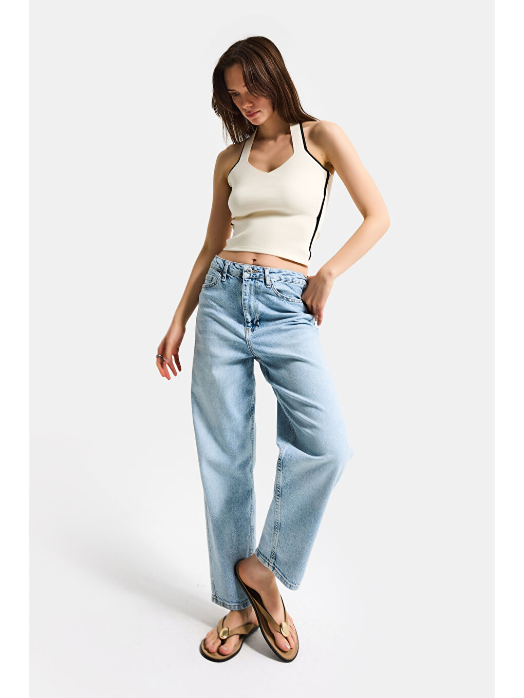 Mavi Kadın Ice 4s6-3 Relax Fit Esnek Kumaş Denim Jean-5