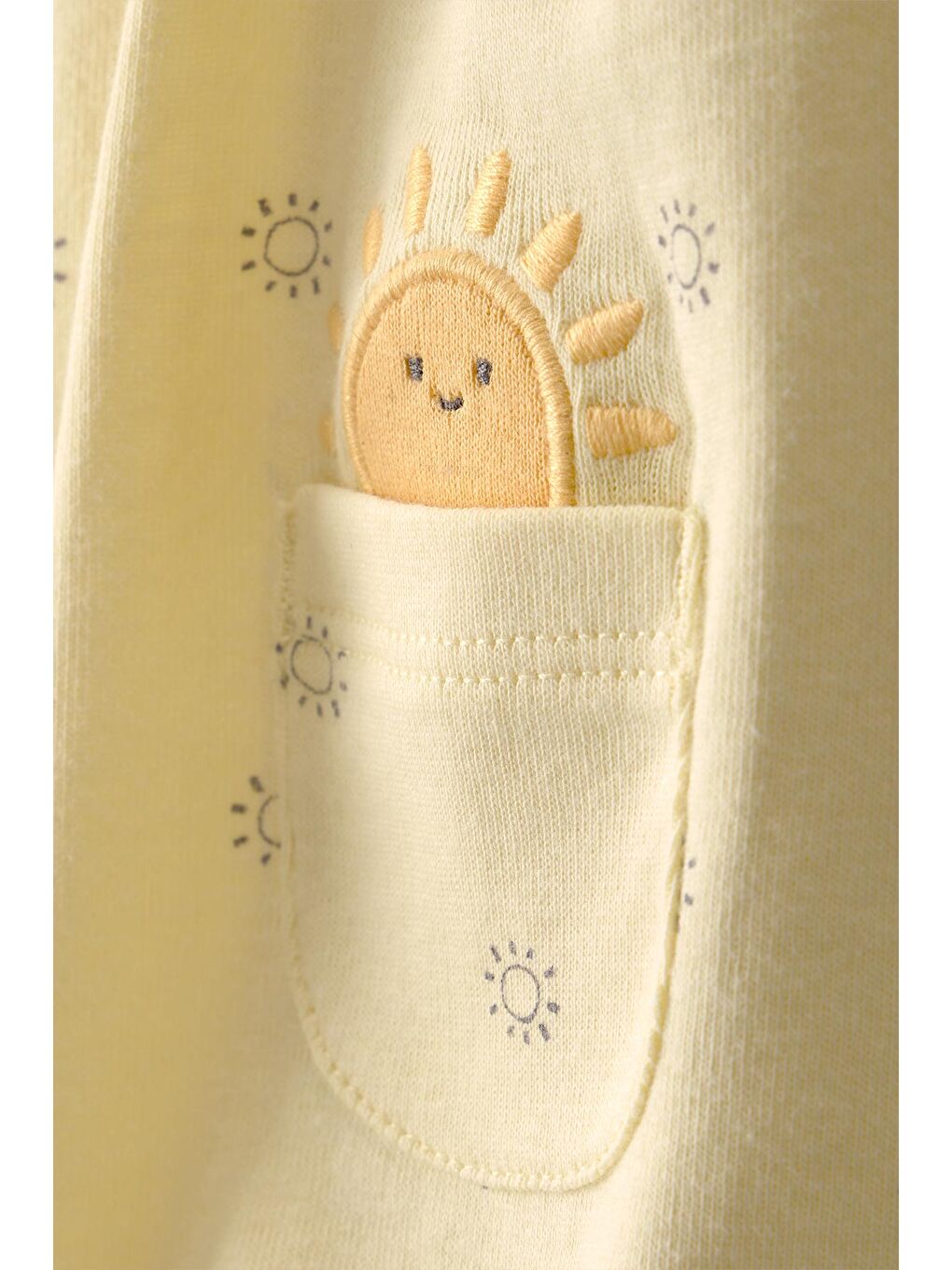 Kız Bebek Kısa Tulum 3 Ay-24 Ay Sarı-1