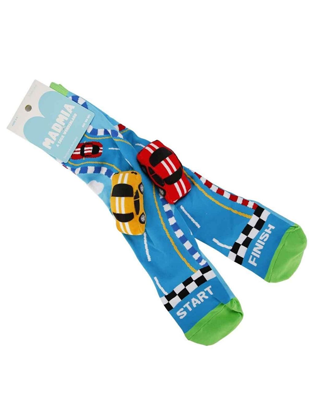 Karışık Racing Cars Çorap-Çok Renkli-3-5 Yaş-6-99 Yaş-1