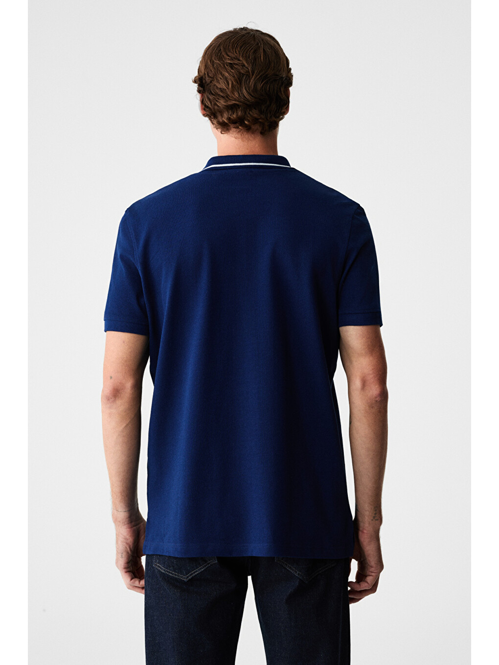 Rhodes Erkek Lacivert Polo Yaka T-shirt-6