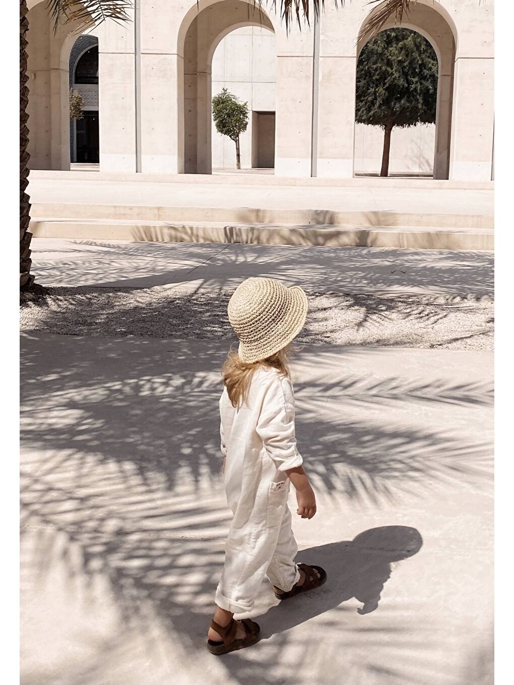 Ekru Flamlı Müslin Mevsimlik Tulum Naturel-2