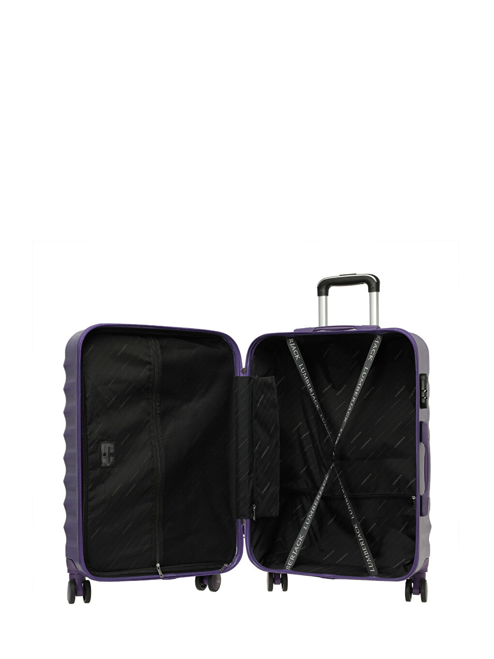 Newyork -b Abs 5pr Mor Unisex Büyük Boy Valiz-2