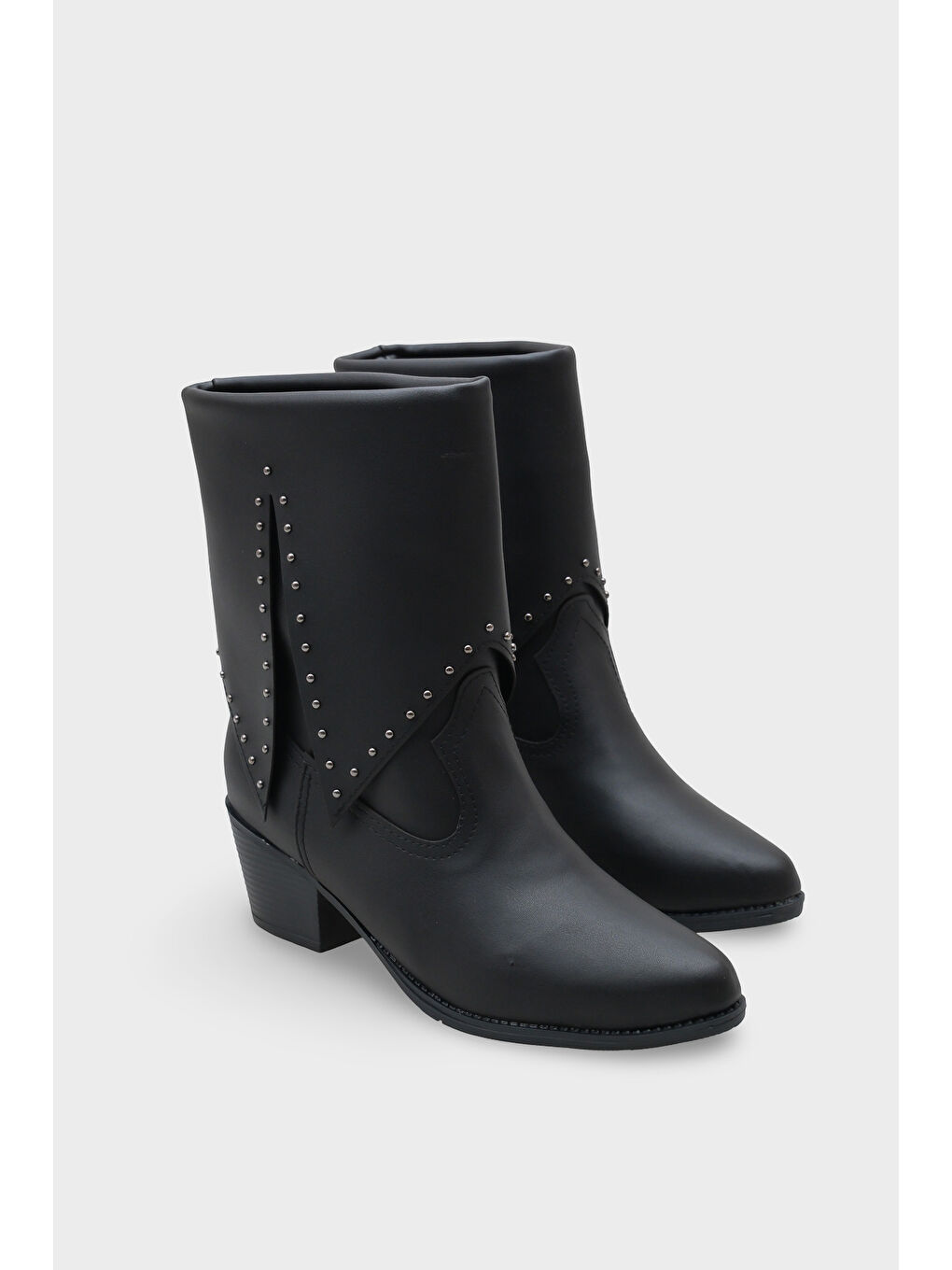 Siyah Dakota Kadın Kovboy Bot-1