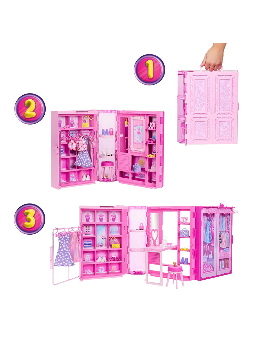 Barbie Nin Rüya Gardrobu Ve Bebek Hxd58-2