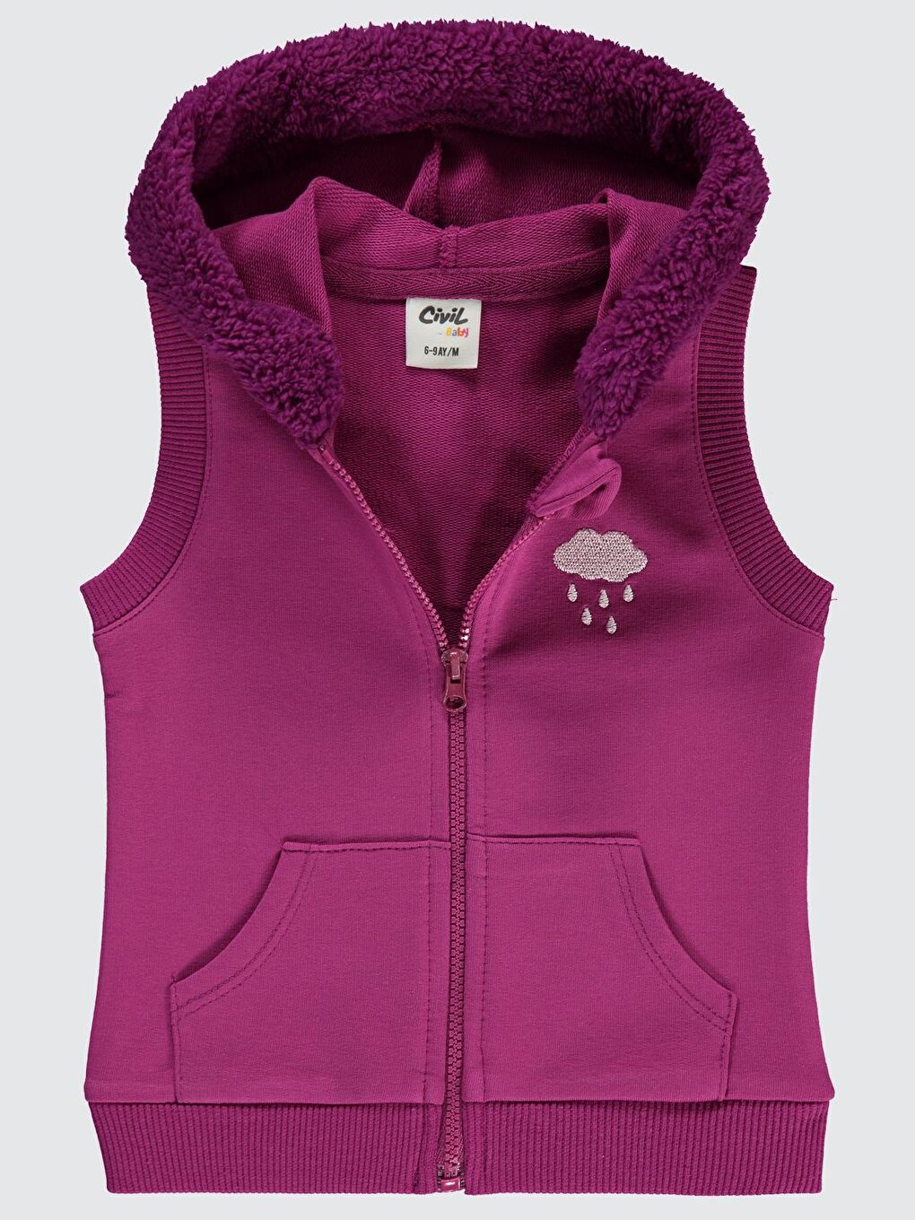 Baby Bulut 6-18 Ay Yelek - Lila 6-9 Ay