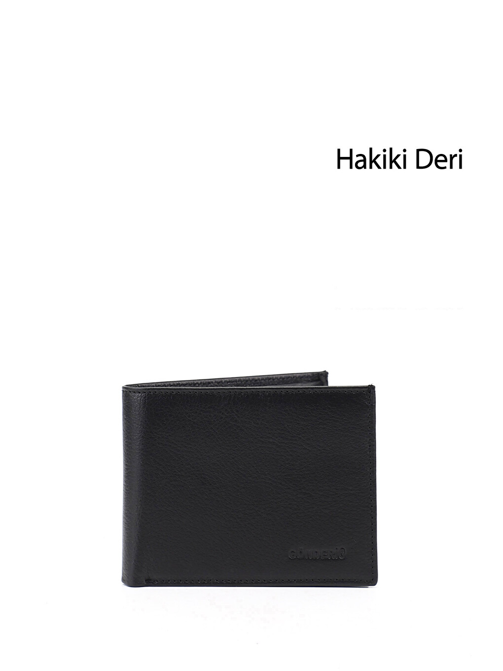 Siyah Erkek SİYAH Hakiki Deri Yatay Cüzdan
