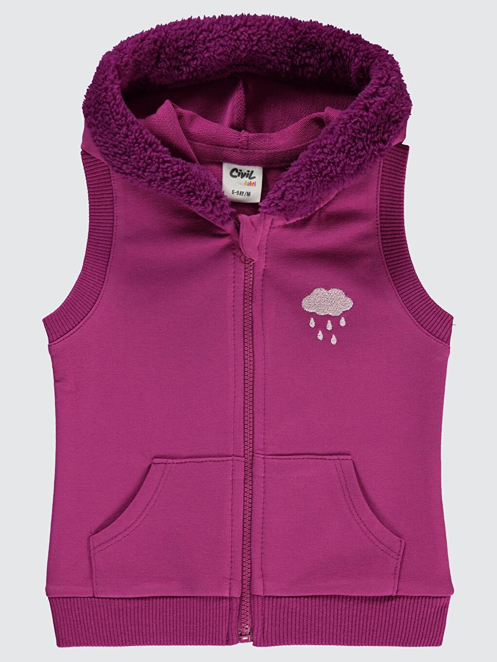 Baby Bulut 6-18 Ay Yelek - Lila 6-9 Ay-2