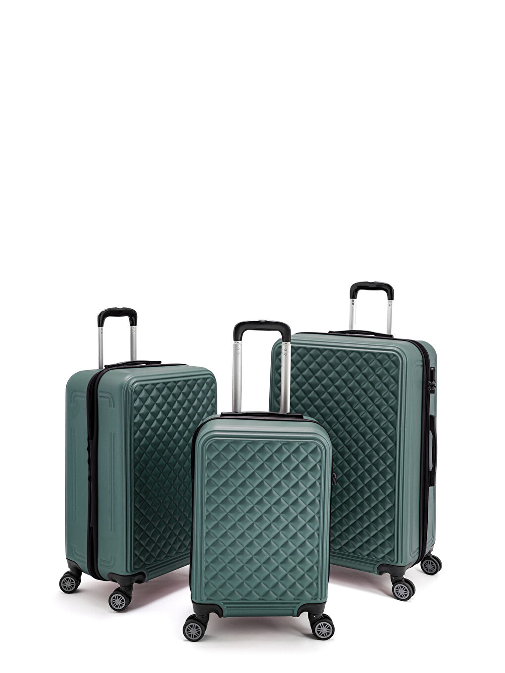 Yeşil Abs Dore Valiz Seti