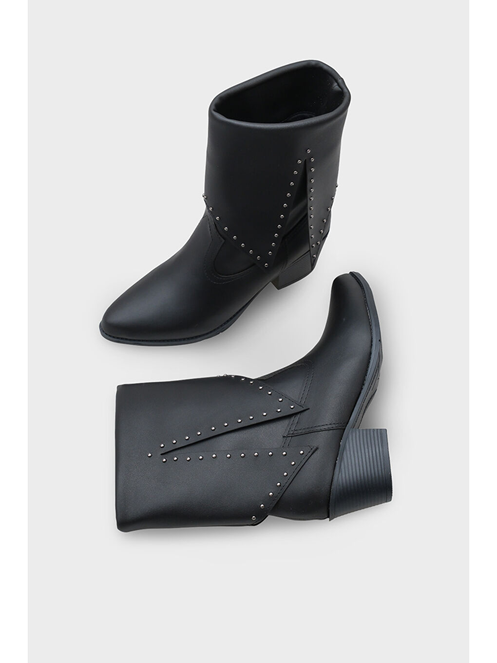 Siyah Dakota Kadın Kovboy Bot-4