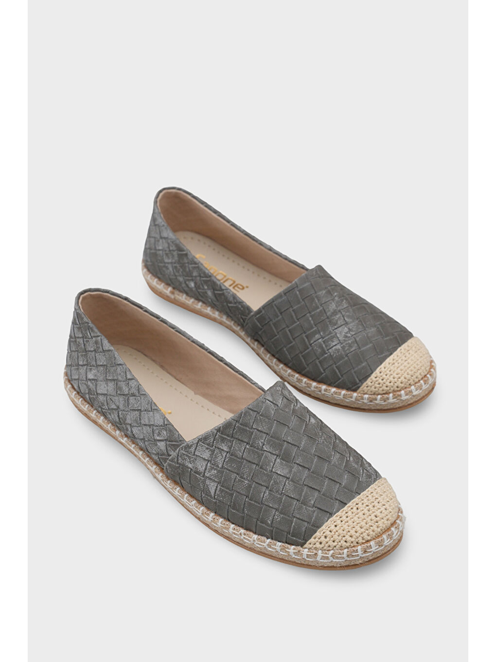 Gri Pasarella Kadın Espadril-1
