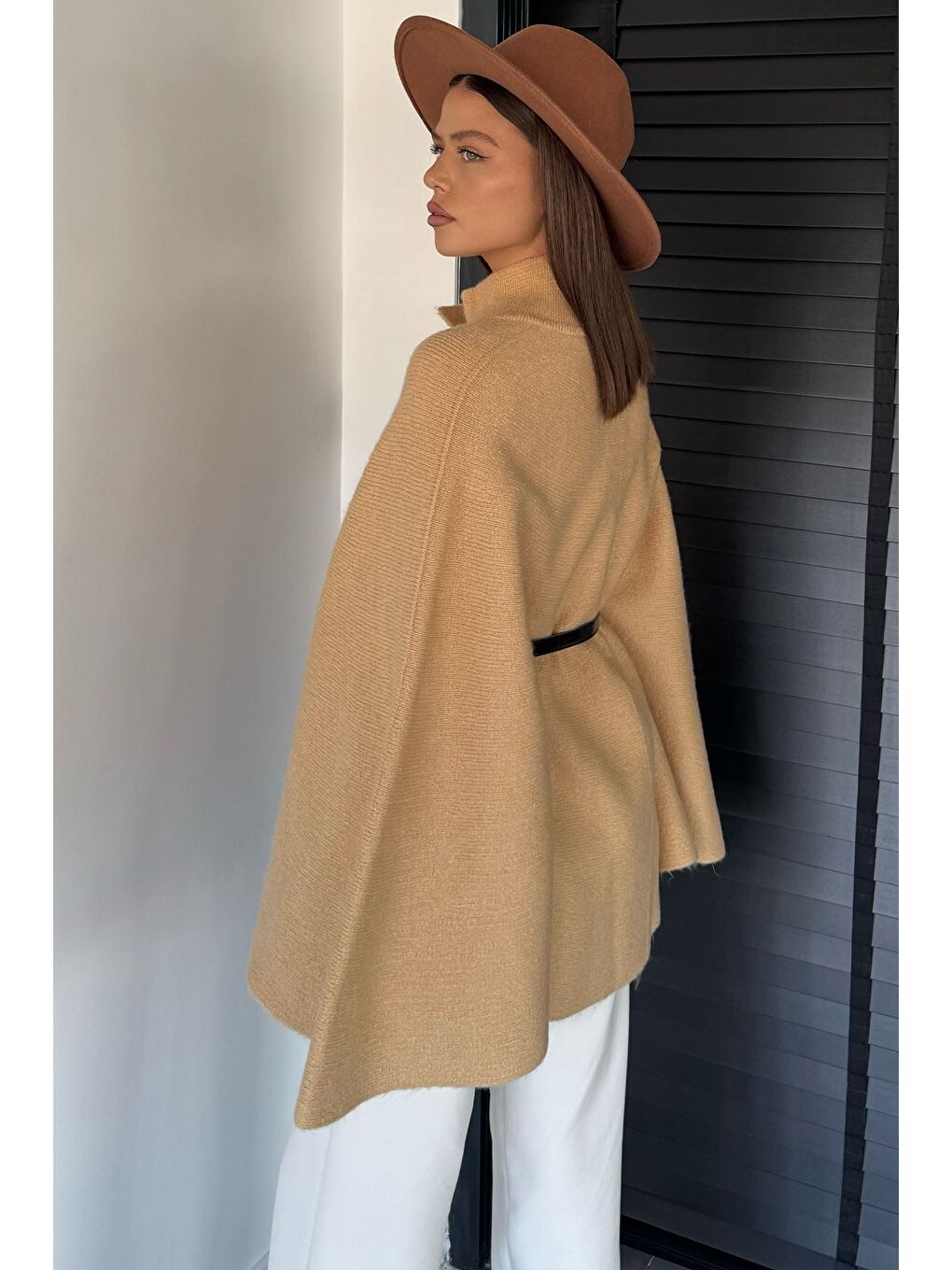 Bej Kemerli Triko Panço-3