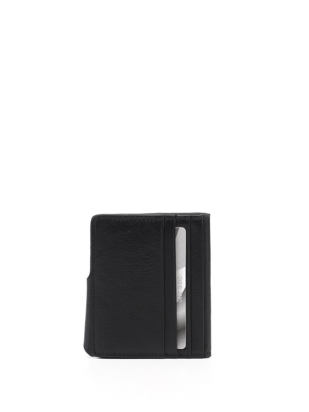 Siyah SİYAH Hakiki Deri Unisex Kartlık-3