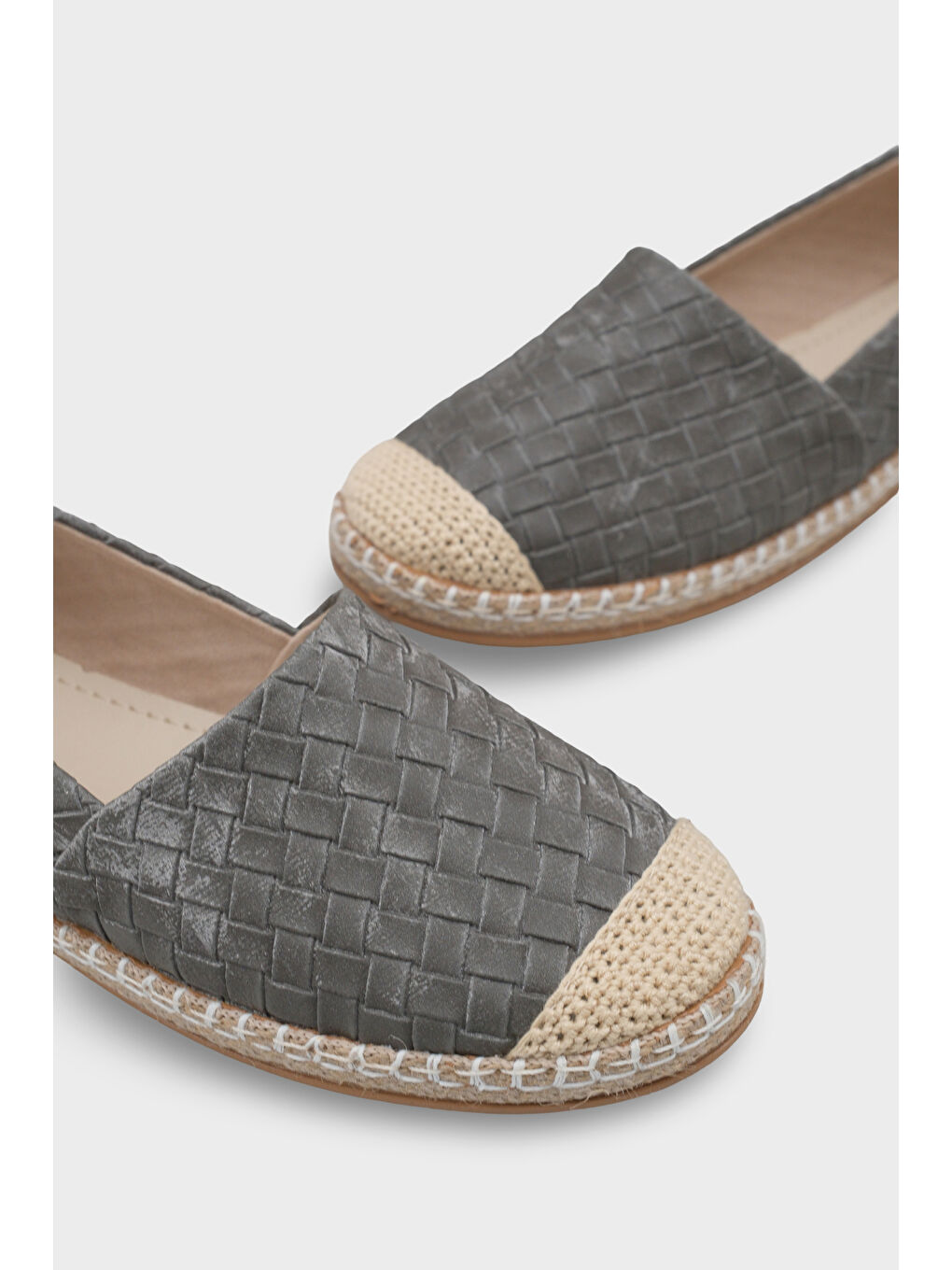 Gri Pasarella Kadın Espadril-3