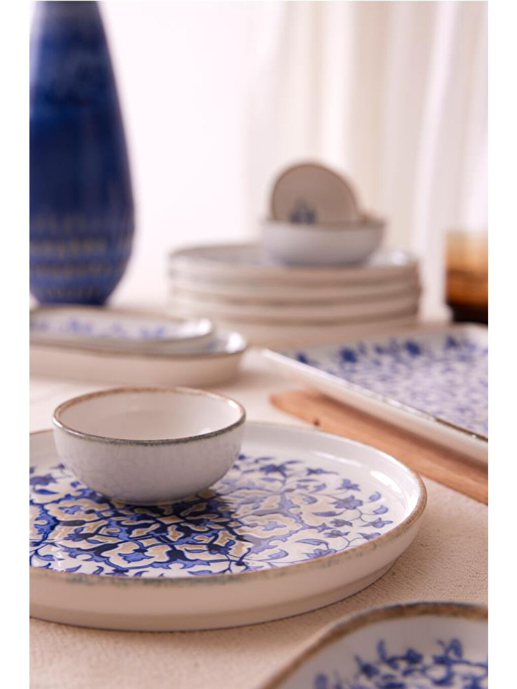 Beyaz Bone Nordic 15 Parça 6 Kişilik Kahvaltı Takımı 8792-2