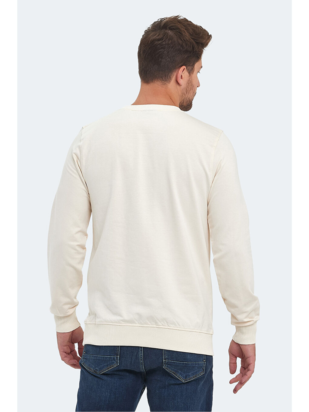 ORVAR IN Erkek Sweatshirt Bej-1