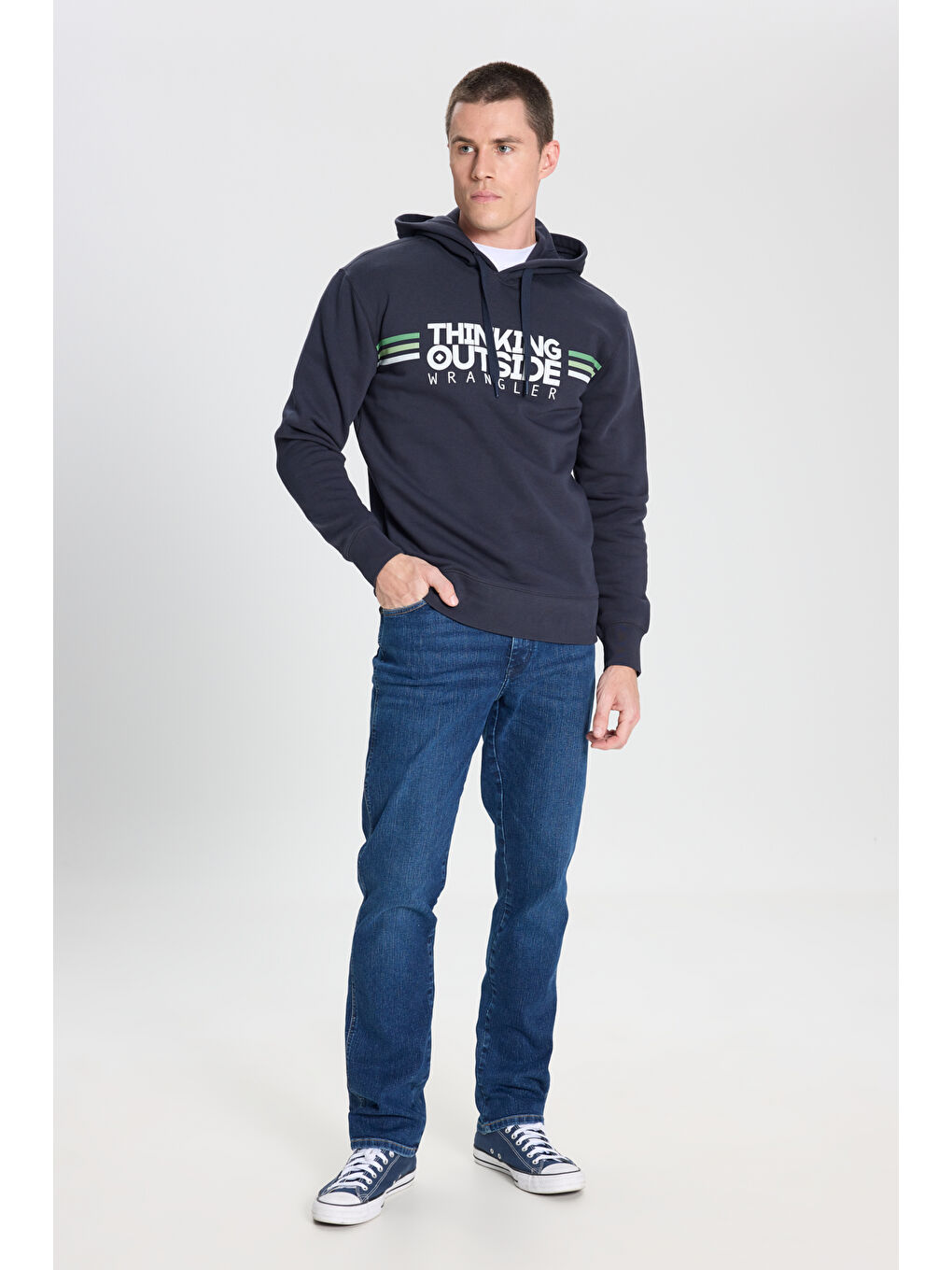 Regular Fit Normal Kesim Kapüşonlu İçi Polarlı Antrasit Sweatshirt-3