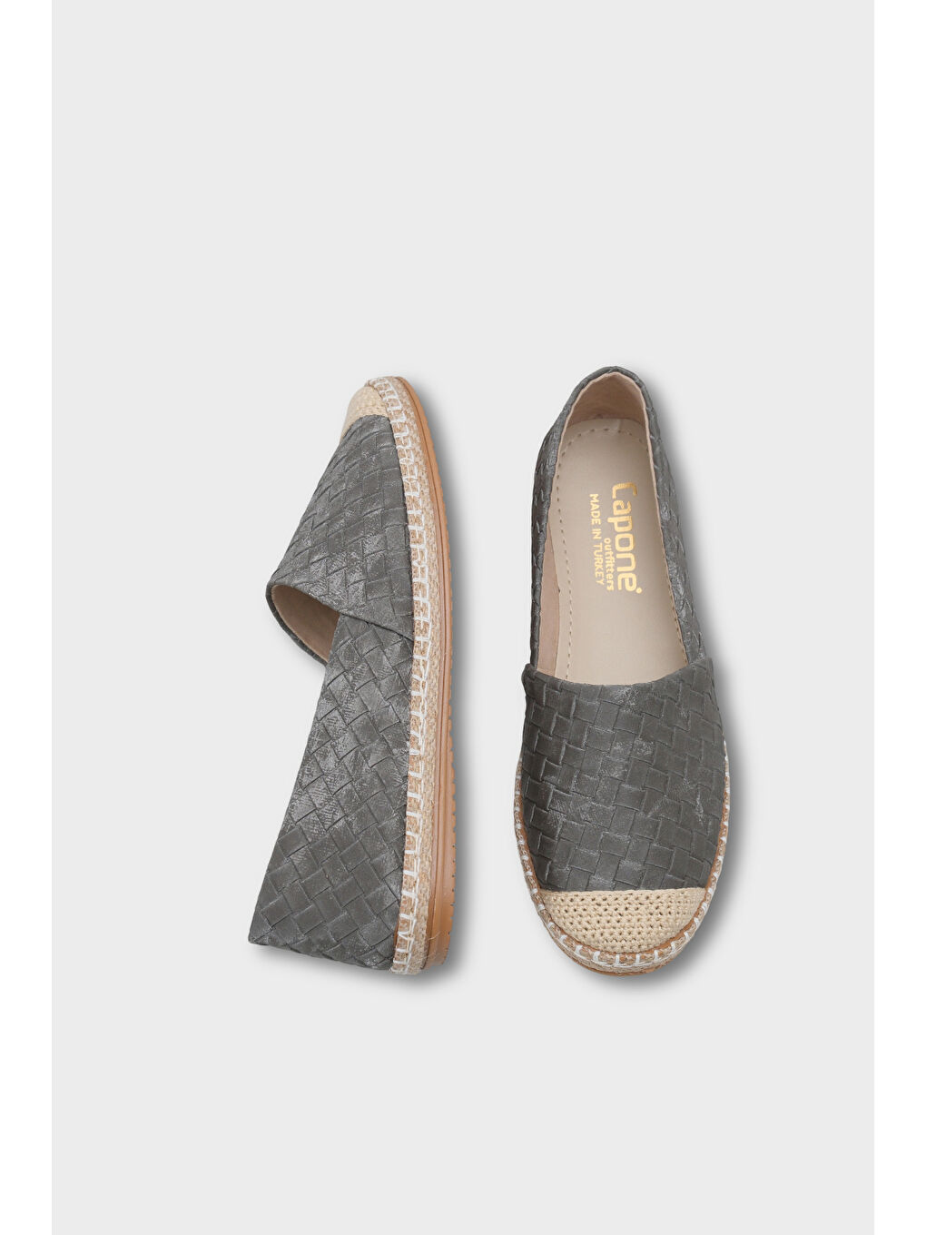 Gri Pasarella Kadın Espadril-4