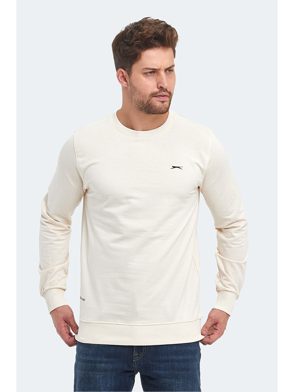 ORVAR IN Erkek Sweatshirt Bej-5