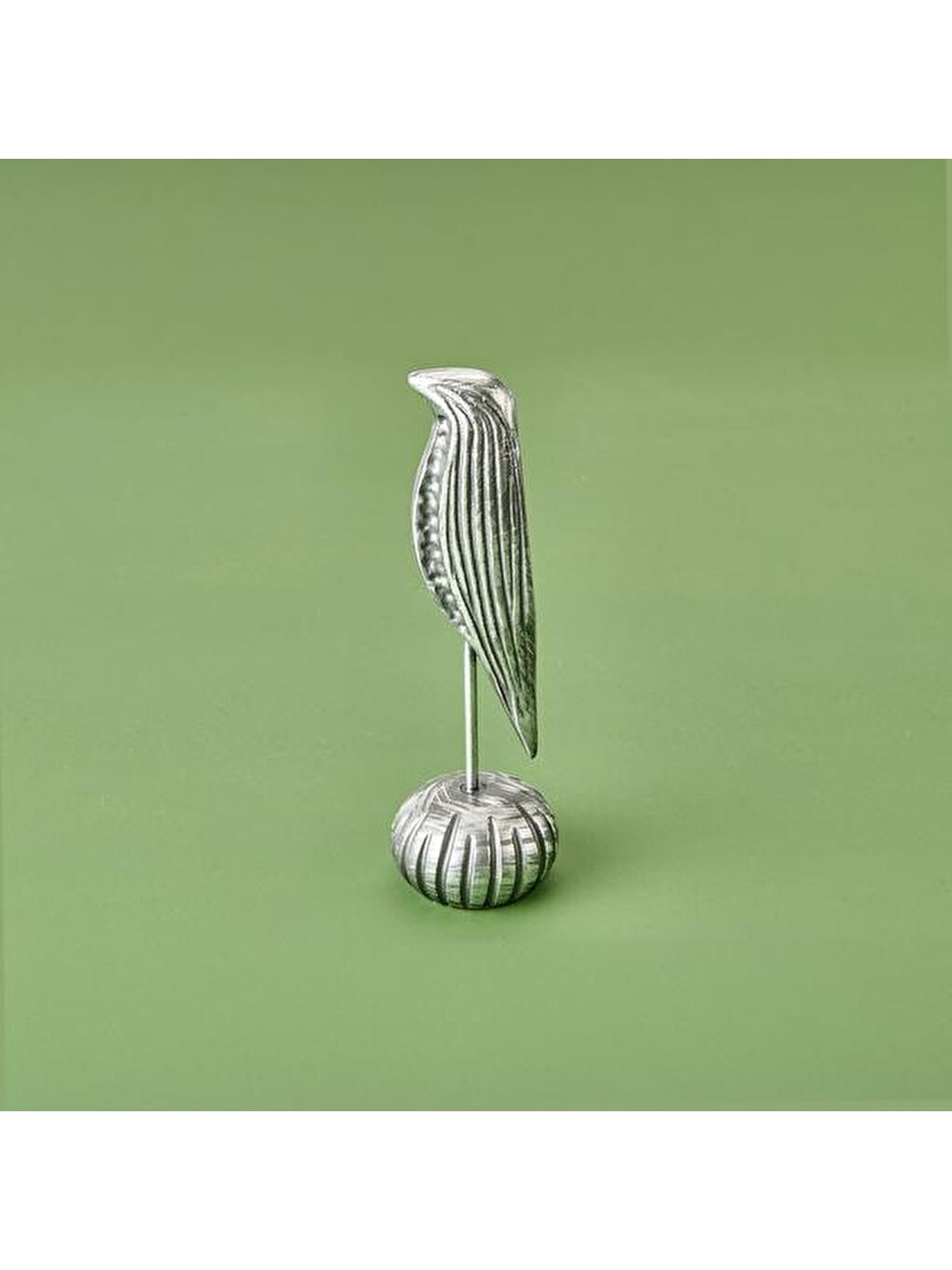 Gri Deco Serçe Dekor - Füme / Gümüş - 24 cm