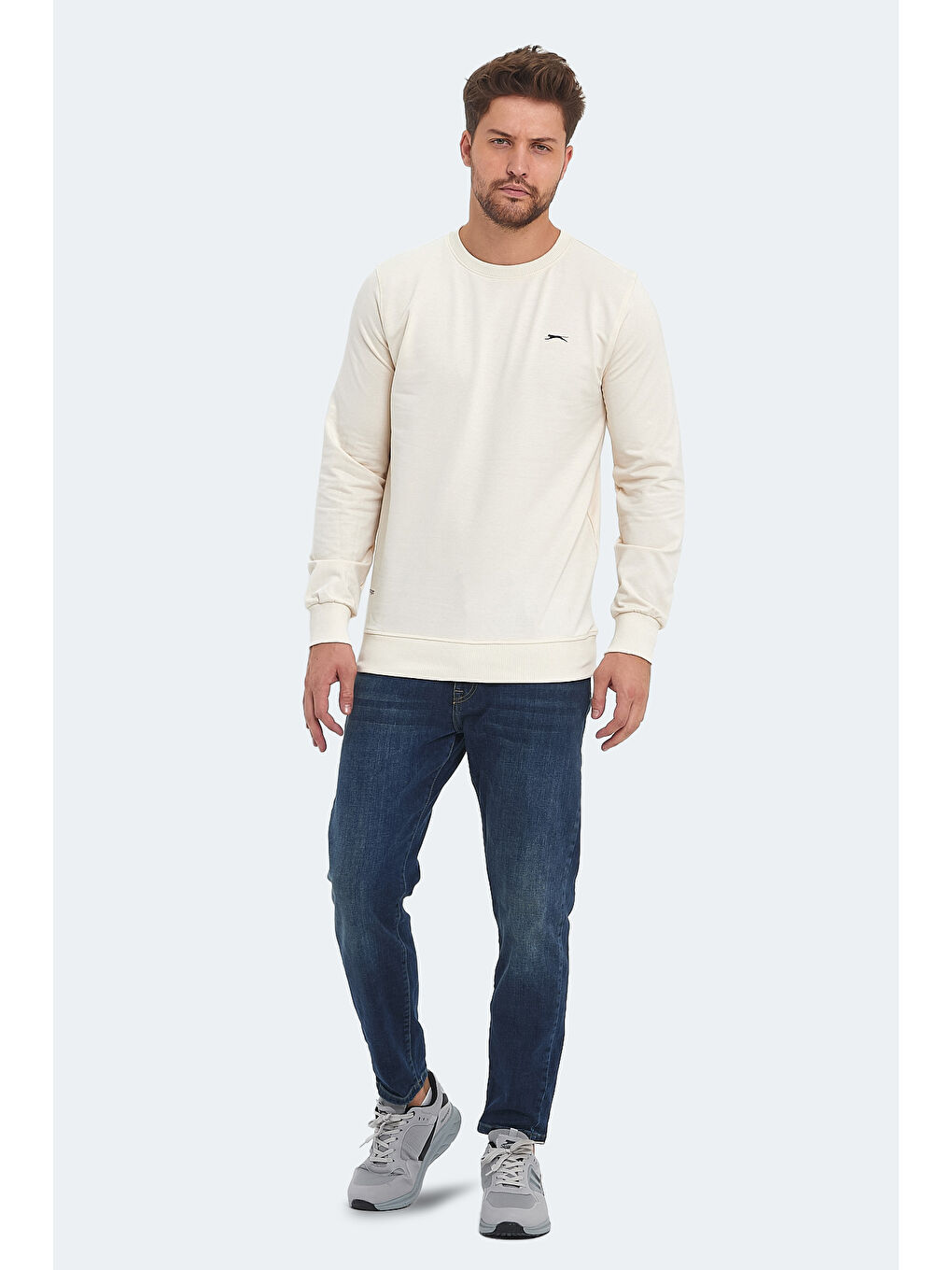 ORVAR IN Erkek Sweatshirt Bej-6