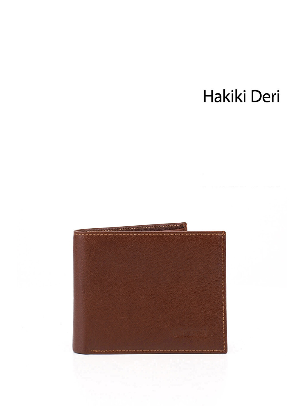 Kahverengi Erkek TABA KAHVE MEL. Hakiki Deri Yatay Cüzdan