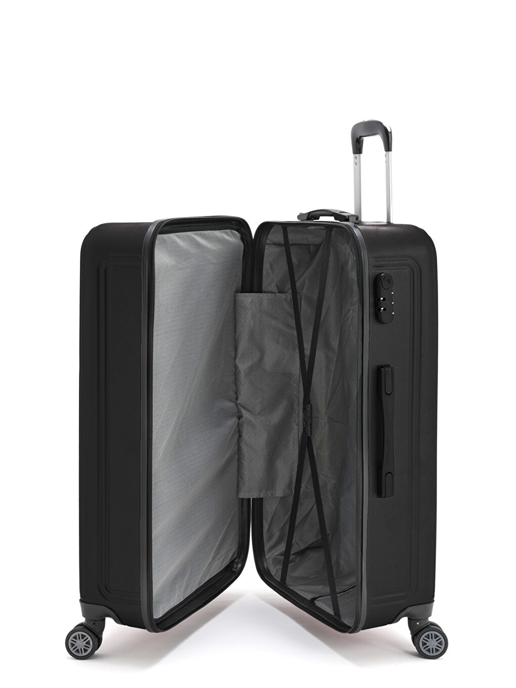 Siyah Abs Dore Valiz Seti-7