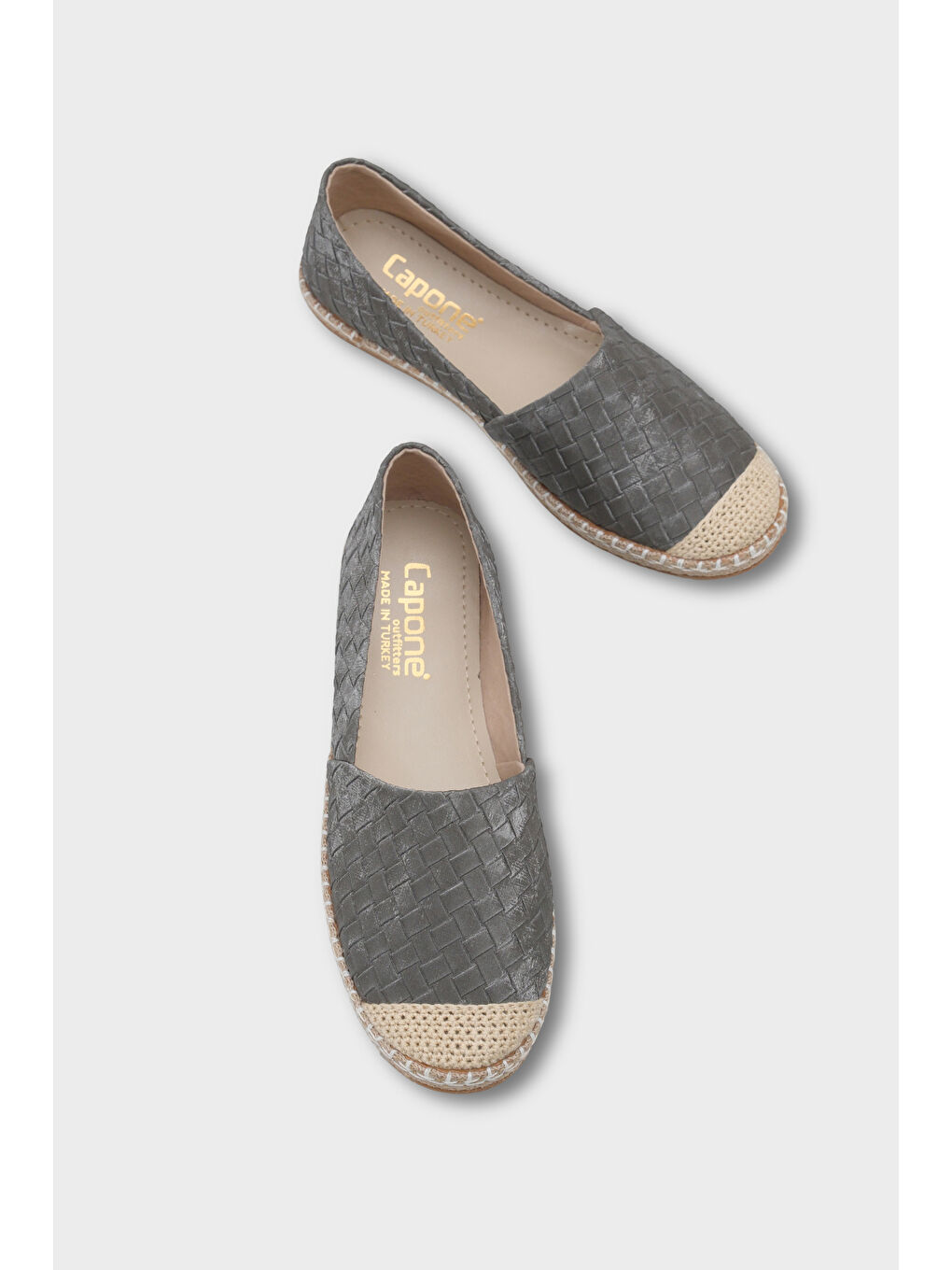 Gri Pasarella Kadın Espadril-5