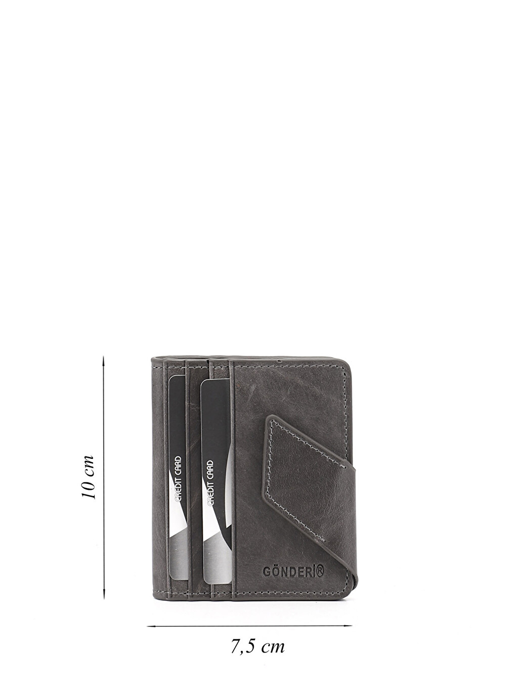 Gri GRİ Hakiki Deri Unisex Kartlık-1
