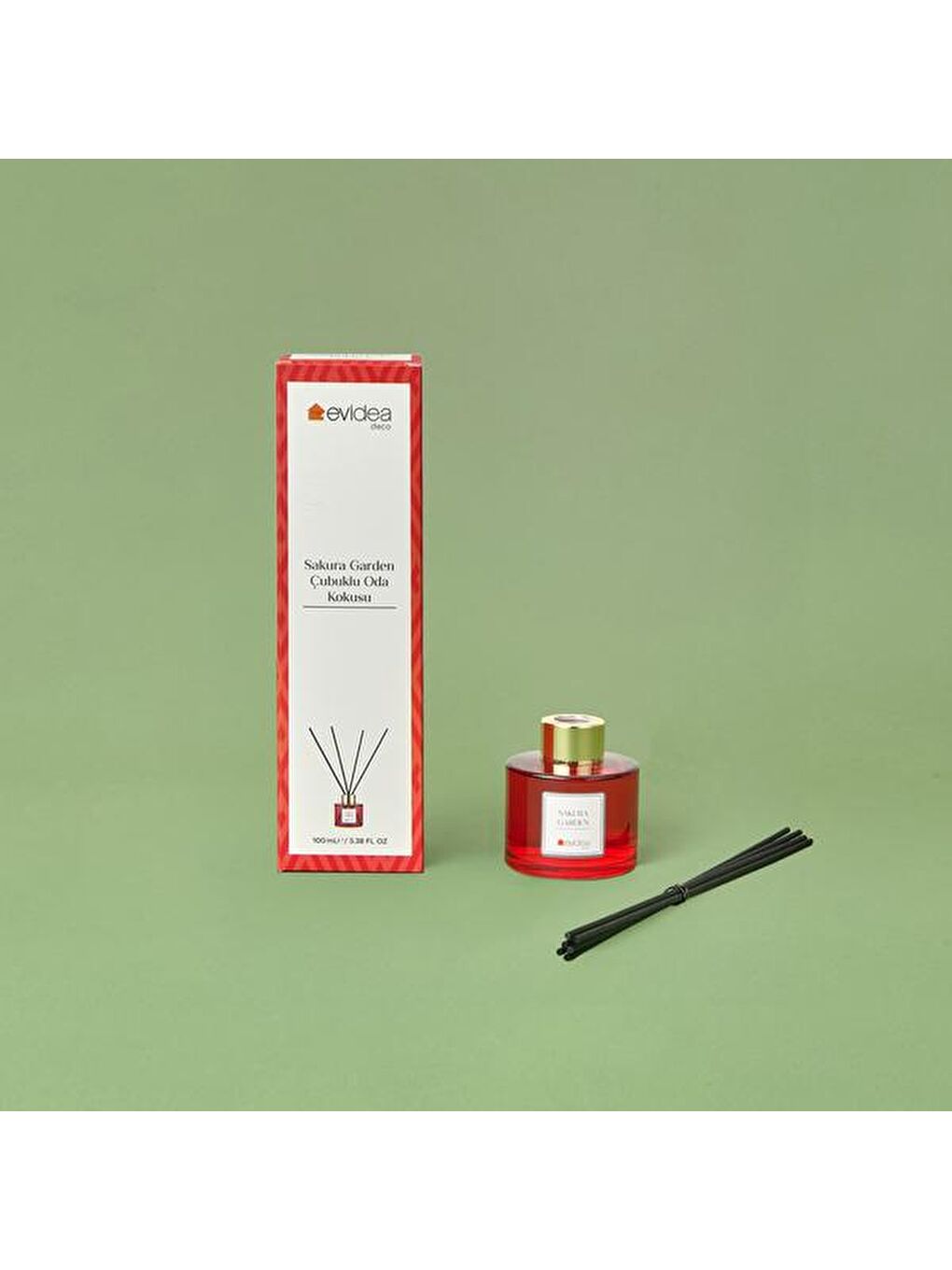 Deco Sakura Garden Çubuklu Oda Kokusu - Kırmızı - 100 ml-2