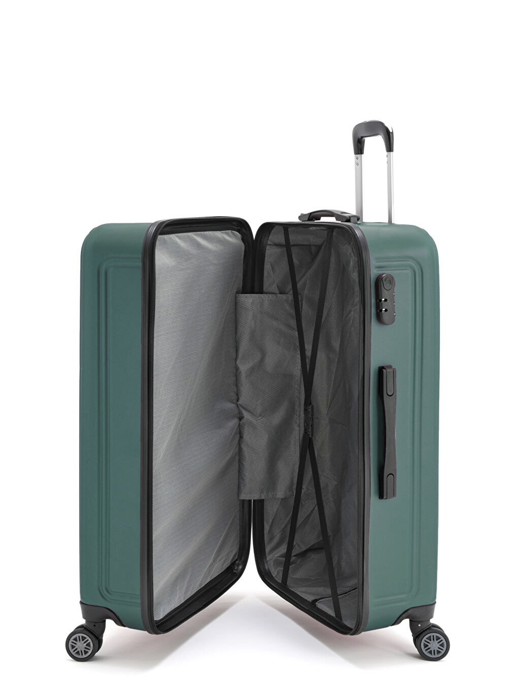 Yeşil Abs Dore Valiz Seti-7