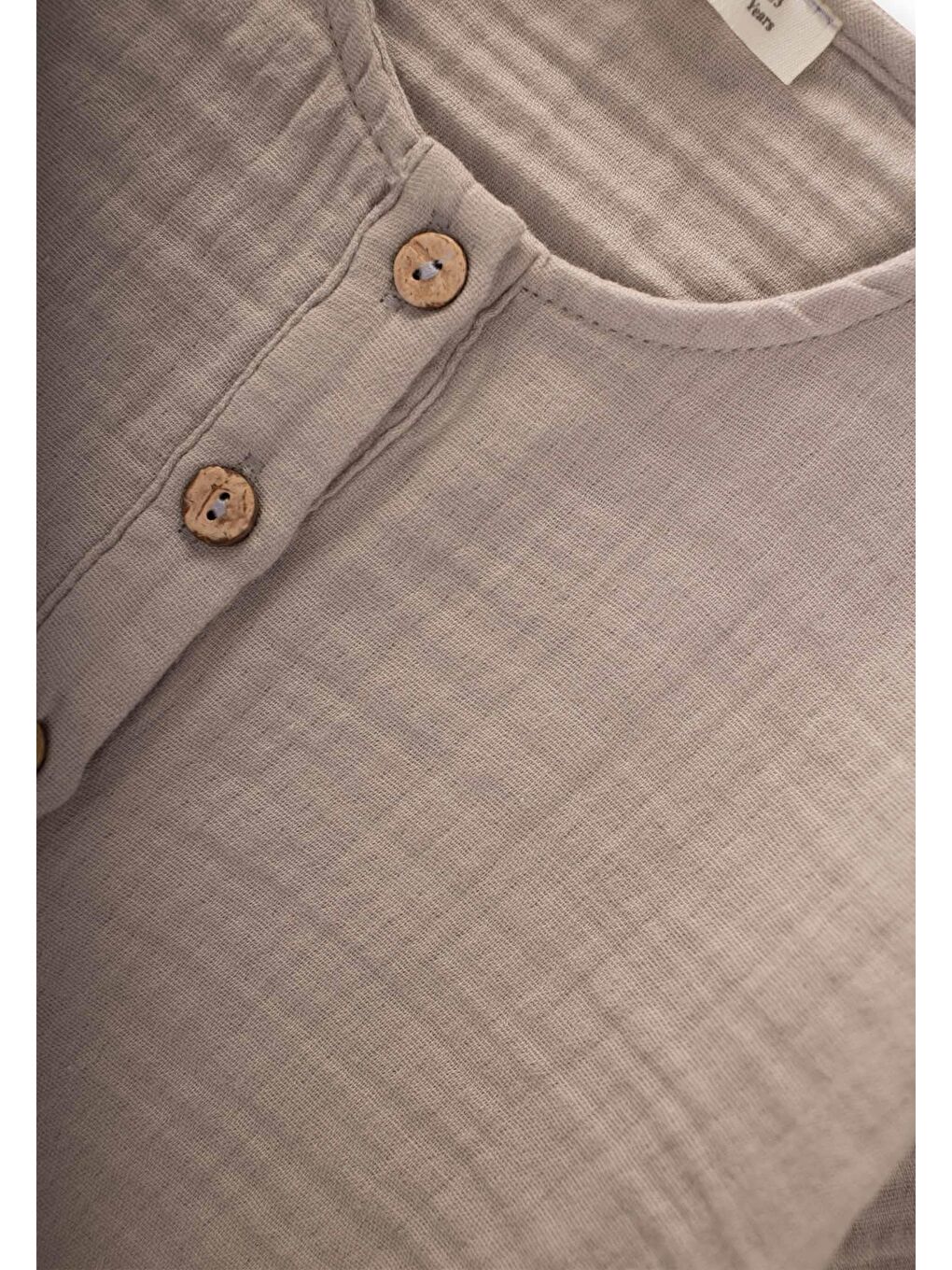 Bej Erkek Çocuk Müslin Takım-2