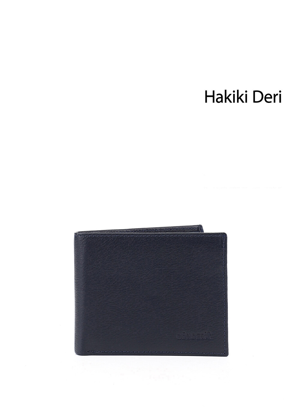 Lacivert Erkek AÇIK LACİVERT Hakiki Deri Yatay Cüzdan