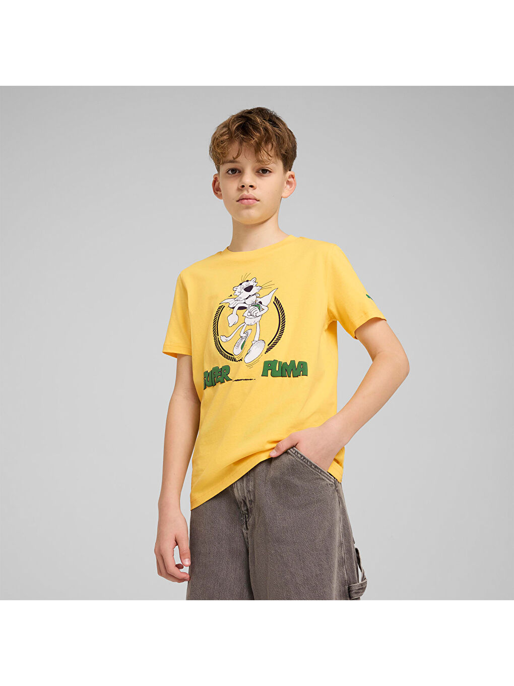 Super Graphic Erkek Çocuk Sarı Tişört