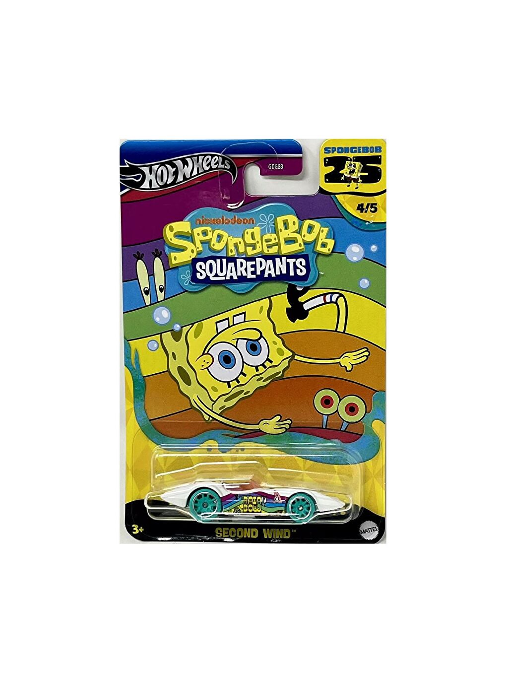 Hot Wheels Karışık Film Arabaları Özel Seri SpongeBob Second Wind