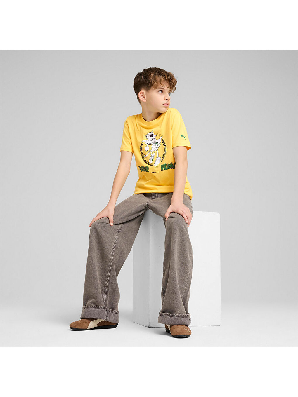 Super Graphic Erkek Çocuk Sarı Tişört-2