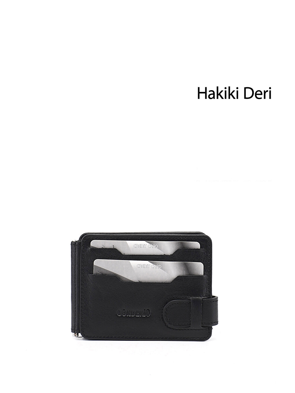 Siyah SİYAH Hakiki Deri Unisex Kartlık