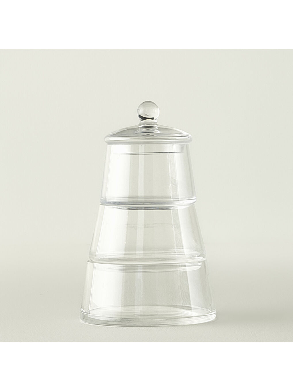 Bej Pyramid 3 Katlı Kurabiyelik Naturel (13,5x18 cm)