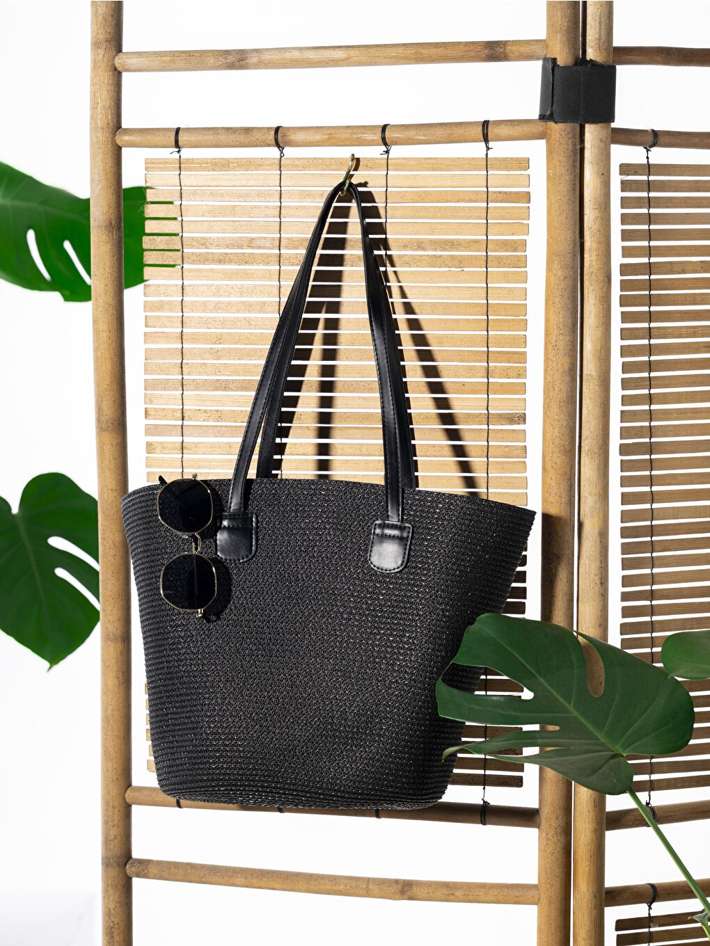 Siyah Hasır Çanta  CNT2005