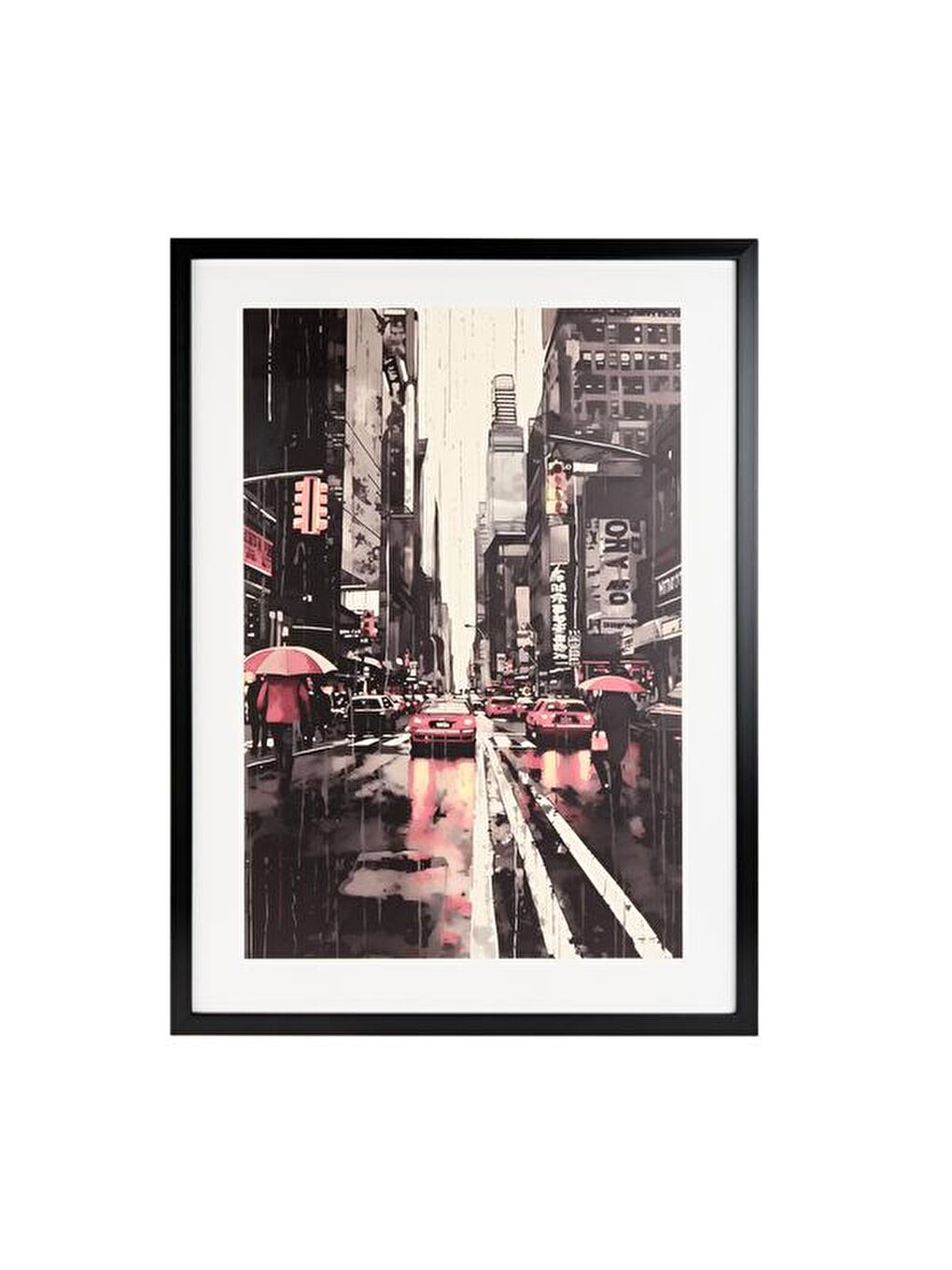 Karışık Deco New York Tablo - Renkli - 50x70 cm