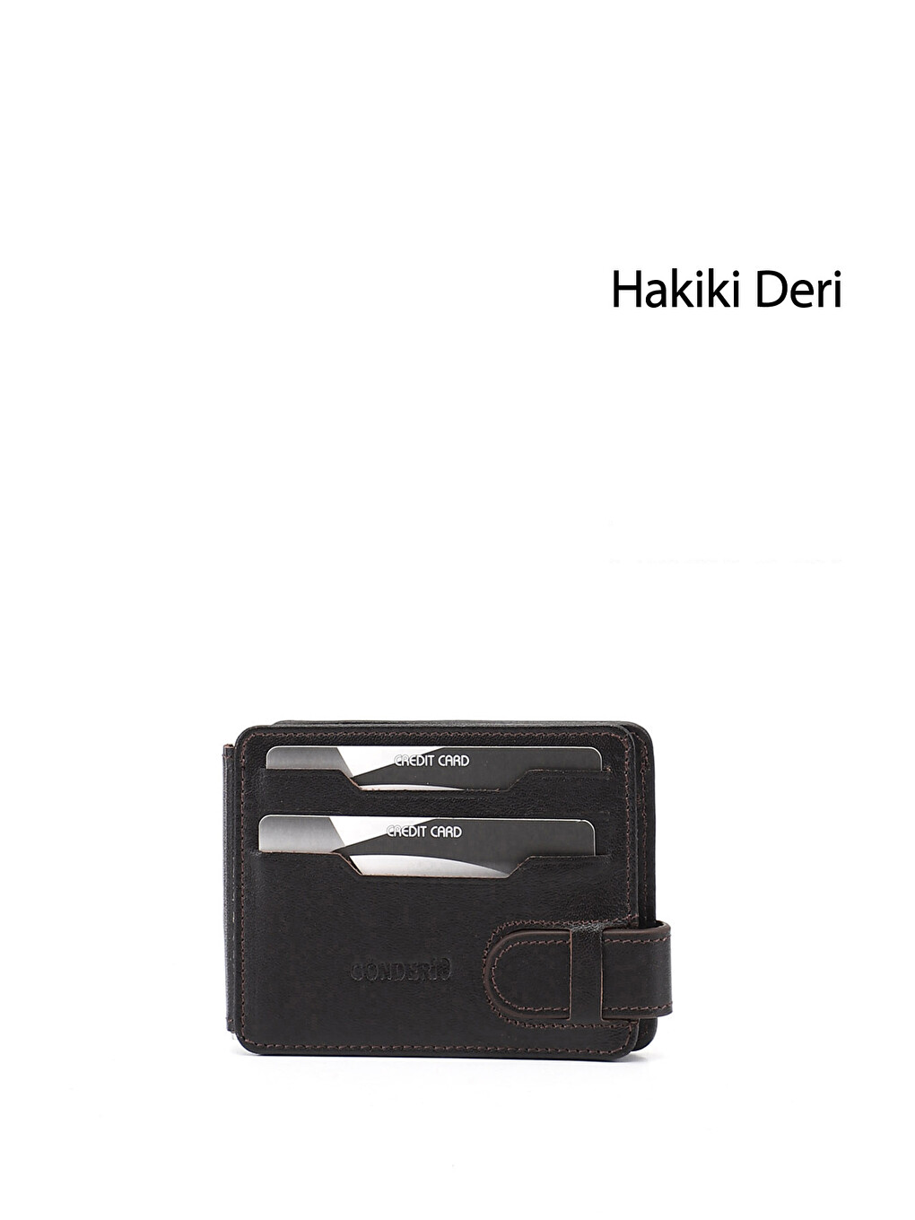 Kahverengi KAHVERENGİ Hakiki Deri Unisex Kartlık